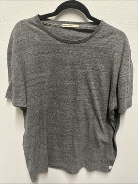 Marine Layer re-spun Heather Gray Relaxed Crew Tee - size L/XL